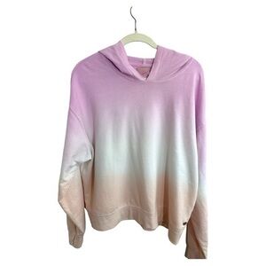 Juicy Couture Sport Hoodie Women’s Large Pink Ombré Long Sleeve Lightweight